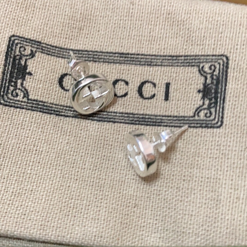 Gucci Silve 925 Doubt G Earrings - Picture 6 of 7
